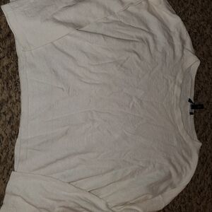 Eileen Fisher Soft Cream Knit Crewneck Sweater